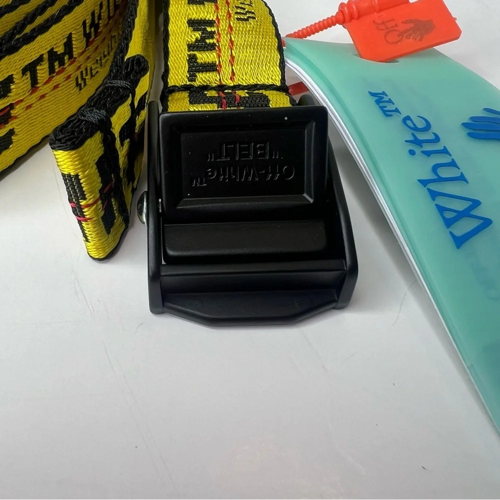 Off-White Men’s Mini Classic Yellow/ Black Industrial Logo Belt | NEW/NWT!!💛🖤‎